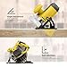 Inequalit Circular Saw 1400W, 6000RPM Corded Electric Saw with Adjustable Cutting Depth 62mm (90°) / 48mm (45°), 185mm Blade & Dust Collection System