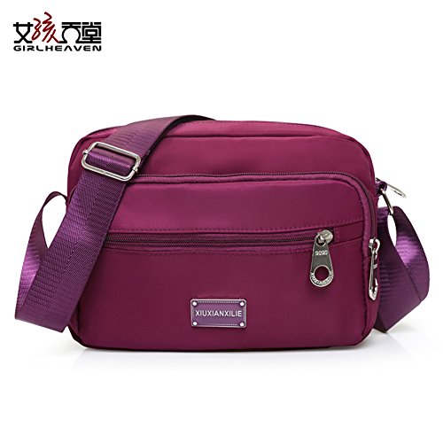 Sac Messenger femme en tissu Oxford et Nylon casual - Petit sac carré de toile