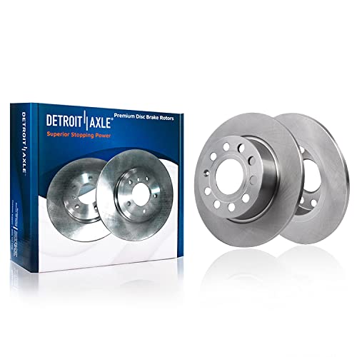 Image of Detroit Axle - Brake Kit for 15-20 Volkswagen Passat, 12.28'' inch Front and 10.70'' inch Rear Disc Brake Rotors Ceramic Brake Pads w /Hardware Replacement