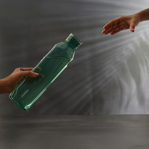 Image of Nayasa Space Plastic Water Bottle 1150 ml | Set of 5 | BPA-Free Fridge Bottle for Home, Office, School, Gym | Leak-Proof & Durable | Green