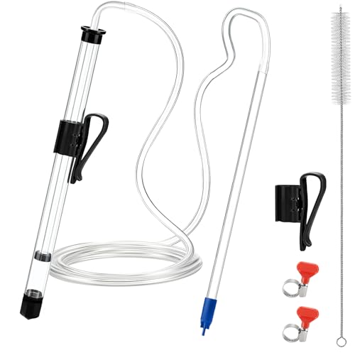 Clearance-Hgkeke 14” Auto Siphon with 12.9” Bottle Wand & 5.5FT Food-Grade Silicone, Beer Wine Siphon Racking Cane fit Liquid Transfer, Effortless Bottling Fermentation Mead HomeBrew Making