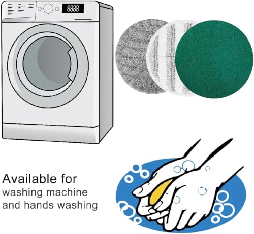 GOBOT Electric Mop for Floor Cleaning, Cordless Spin Mopper Motorised Mops for Hardwood Tile Laminate Floor Daily Light Cleaning (No Water Tank) - Image 7