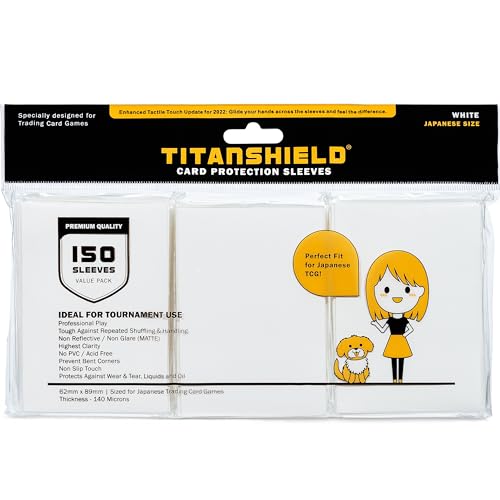 TitanShield (150 Sleeve/White Small Japanese Sized...