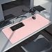 immagine 4CSL – Tappetino per Mouse Ecopelle Oversize 900x400mm – Similpelle - Tappeto Extralarge – per precisione + velocità – per Mouse e Tastiera - Rosa