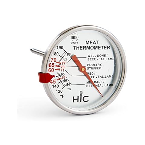 HIC Harold Import Co. HIC Bratenthermometer für Fleisch, Geflügel, Truthahn, Grillthermometer Cover