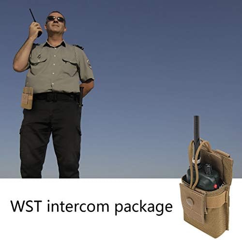 AOUTACC Molle Short Radio Pouch, Nylon Molle Tactical Radio Holder Case for BaoFeng UV-5R UV82 (T) — view 5