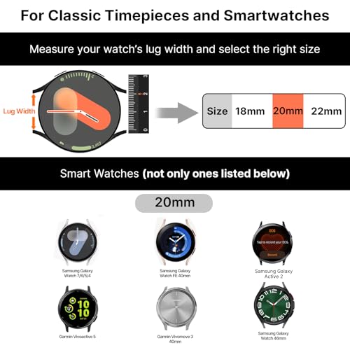 Image of Fullmosa Quick Release Premium Leather Watch Strap | 24 /22 /21 /20 /19 /18mm,Burnished Leather Watch Band Compatible with Samsung Amazfit Fossil Replacement Belt for Men and Women