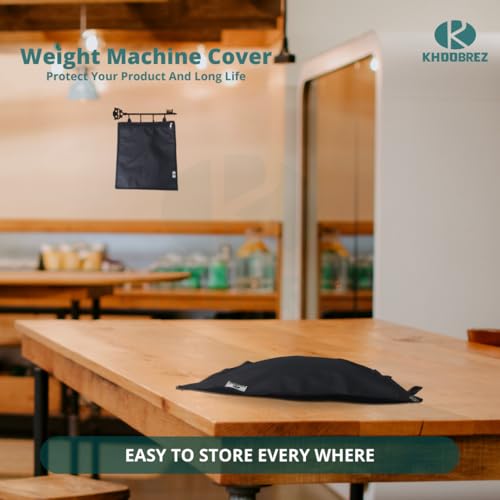 Image of KHOOBREZ Digital Weight Machine Cloth Cover Dust and Waterproof Washable for Major Brand A Weighing Scale D-WM(Black)