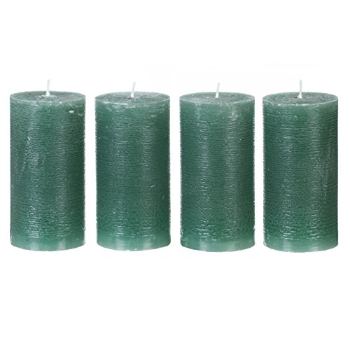 Adventstumpenkerzen rustik dunkelgrün 60 x 120 mm Cover