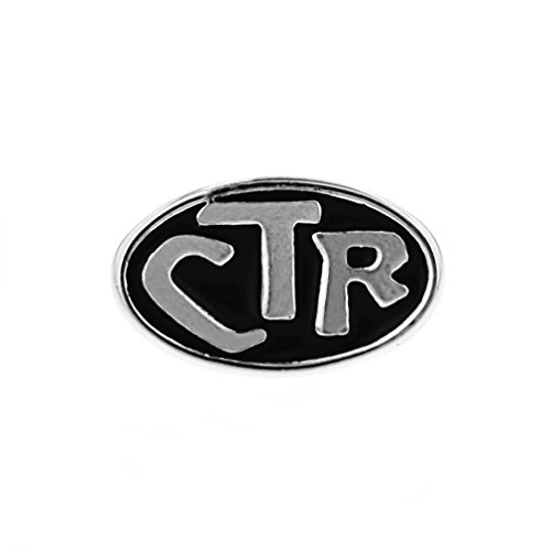 LDS CTR Choose The Right Steel Tie Tack with Silver Finish- Tie Pin, LDS Missionary, Priesthood Gift