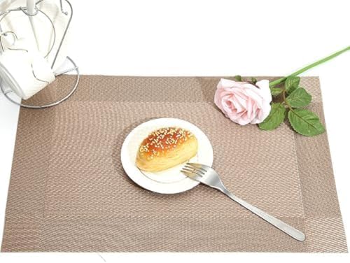 Set de table pour Noël et Thanksgiving en PVC gris argenté