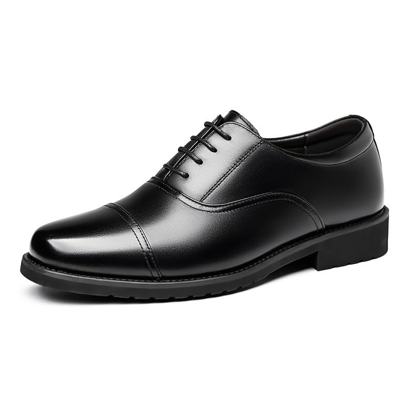 Men's Dress Shoes Wide Width Lace Up Office Working Leather Derby Rubber Formal Shoes