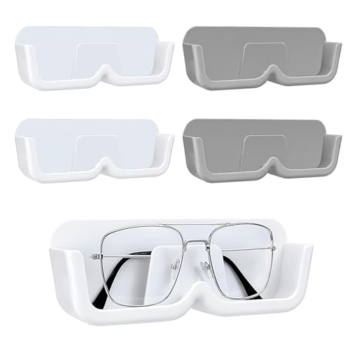 CHANGAR 4pcs Eyeglasses Holder Stand Wall Mounted Glasses Storage Stand