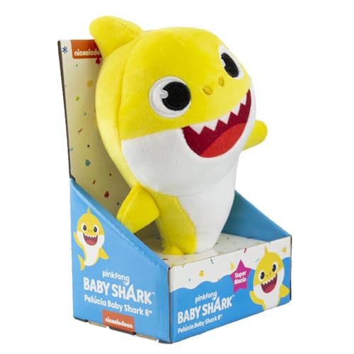 Pelúcia Baby Shark Amarelo 20cm Super Macia - Sunny