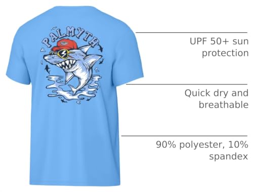 Image of Palmyth Boys Fishing Shirt Short Sleeve UPF 50+ Youth Performance T-Shirt