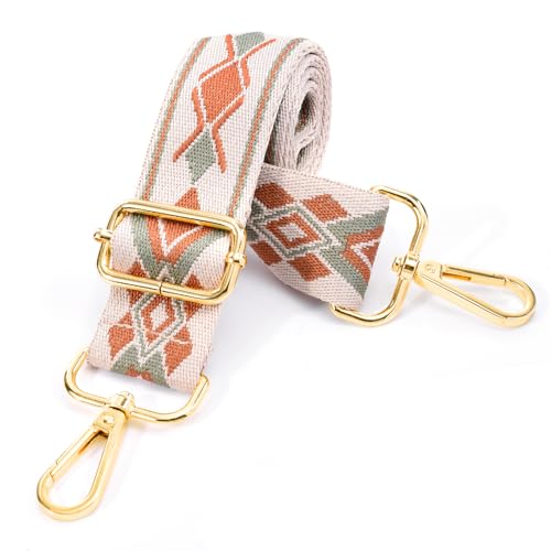 Image of CooBigo Purse Strap, Adjustable Replacement Crossbody Shoulder Strap for Handbag Messenger Bag Briefcase Guitar Laptop Bags 1-1 /2 inch Wide