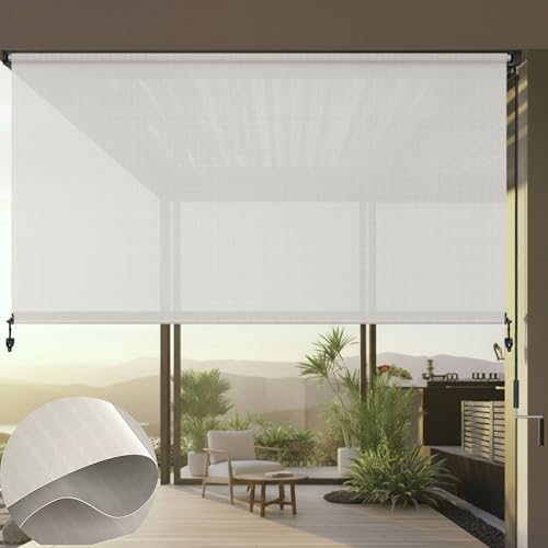 OMtnMen Outdoor Roller Shade for Patio Gazebo Pergola or Porch