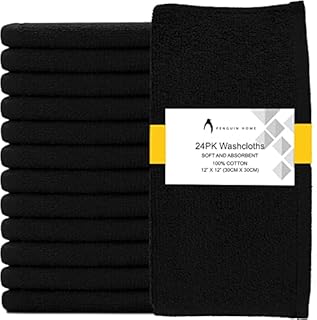Penguin Home 100% Cotton Hand Towels Set of 12,Ultra Soft Hand Towels,Bulk Hand Towels,Cotton Salon Towel,Spa Hand Towel,Gym Hand Towel,Absorbent,Hand Towel,Hand Towel 16x26 in,400 GSM