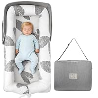 HDUYFYD Babynest Babynestchen Neugeborene Baby Nestchen Tragbar 0-24 Monate, Nestchen Baby Waschbar mit Verstellbarem U-Fußsack,Tragbar & Verwandelt Sich In Rucksack,Baby Erstausstattung Neugeborene