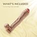 Eden Adult Sex Toys - 13 Inch Long Realistic Dildo - Skin-Like Huge Thick Dildo with Suction Cup - Strap on Penis for G-Spot Vaginal & Anal Stimulation - Lifelike Monster Cock for Women Men Couples