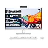 HP 27” All-in-One Desktop PC | AMD Ryzen 7 7730U Processor | 16 GB RAM | 512 GB SSD | AMD Radeon Graphics | FHD IPS Anti-Glare Display | Windows 11 Home | Dual Speakers | Shell White | 27-cr0000sa