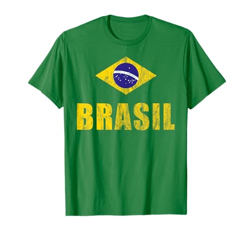 Brasilien Brasil Fan Trikot Fußball Samba Brasilianer Outfit , Halbarm ,...