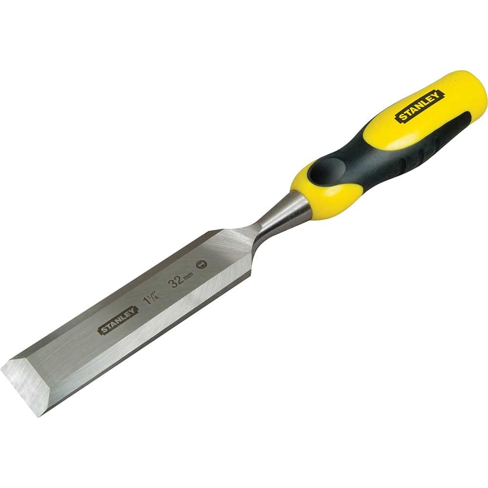 Stanley Dynagrip keski (22 mm Eisenlaenge, Karbonstahl, krom-çelik alaşım, Schlagkappe çelik), Sarı, 0-16-882
