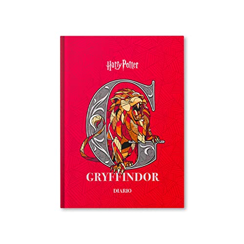 Harry Potter - Agenda Scolaire Non Daté, 10 Mois, Septembre - Juin, Agenda Scolaire Wizarding World, 352 Pages, Couverture Souple Rembourrée, 14,2 X 19 ,3 Cm, Couverture Blason Gryffondor