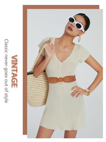 Women Elastic Waist Belt Fashion Stretchy Ladies Belt for Dresses2