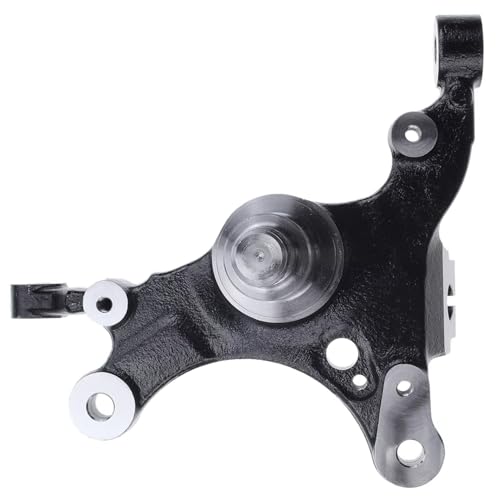 Image of Detroit Axle - Front Right Steering Knuckle for Ford 2005-2010 Mustang, Passenger Side Steering Knuckle Assembly 2006 2007 2008 2009 Replacement