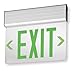 Exit Sign w/Btry Backup, 2.8W, Green, 1
