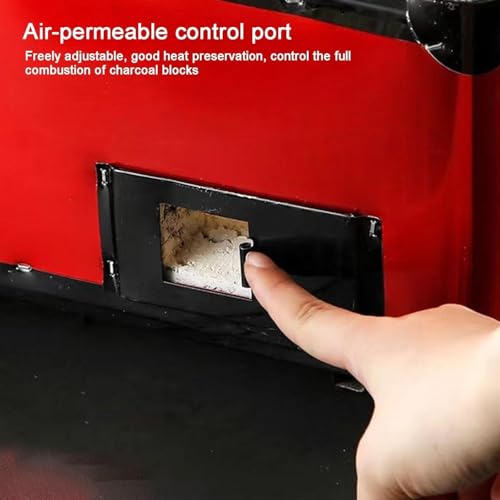 Barbecue en poterie avec ventilation réglable et double zone - 5
