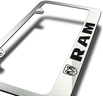 Dodge RAM Chrome Metal License Plate Frame