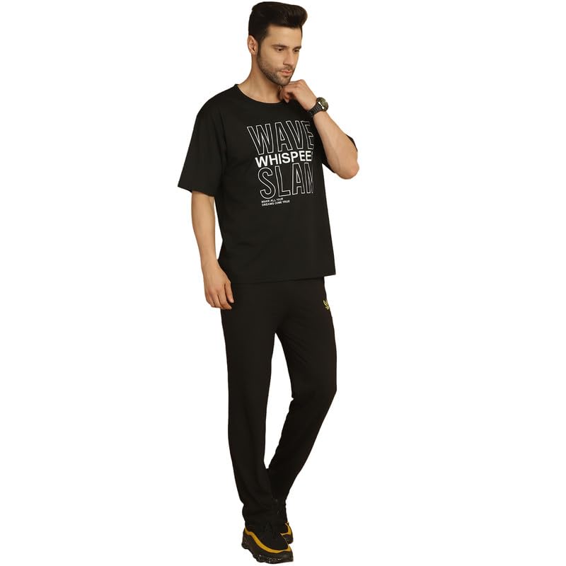 Image of Mack Jonney Printed Round Neck Cotton Oversize Half sleeves Co-ord set Tracksuit For Men-P-MACK52845