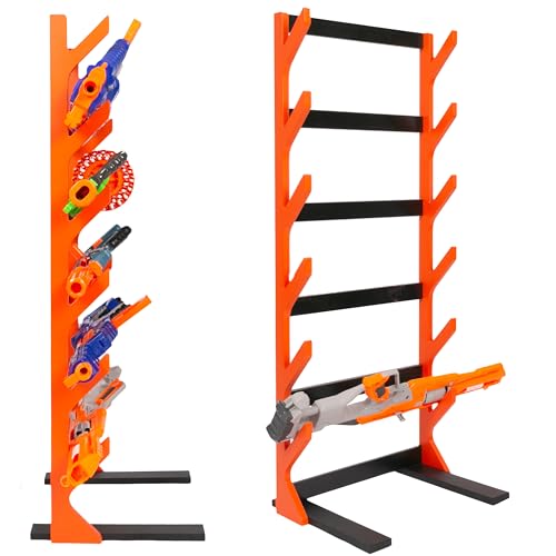 Play Platoon Storage Rack for Nerf Gun - 6-Gun Storage Organizer 48x18