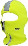 KBETHOS Safety Reflective Balaclava Mask with Adjustable Zipper Hat Skull Cap, One Size, Green