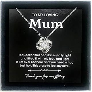Regaosly Mother Necklace Necklace Mum Gifts from Daughter Son Mama Necklace Mummy Jewellery Gifts for Birthday Sentimental Gift for Mothers Day Christmas