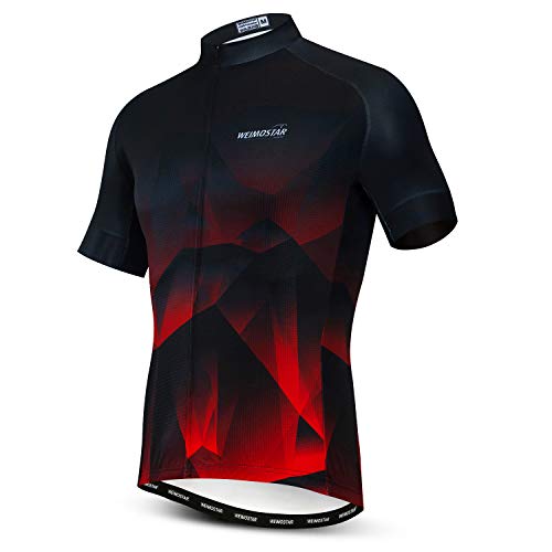 Maillot de cyclisme homme avec zip et crâne réfléchissant
