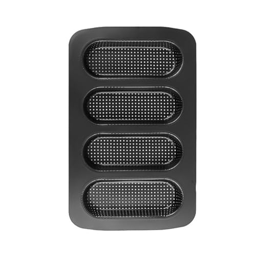 Stampo per pane francese perforato antiaderente, teglia per baguette a quattro canali per uso in forno, vassoio lungo per pane e pane tostato artigianale