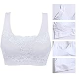 Litthing Women Sports Bra Seamless Comfortable Soft Breathable Ladies Lace Bras Removable Padded Tops Push up Underwear Packs for Yoga Fitness Exercise - Image 5