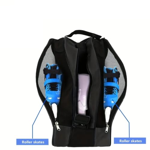 Bolsa para patines de gran capacidad con 3 capas y correa ajustable 5