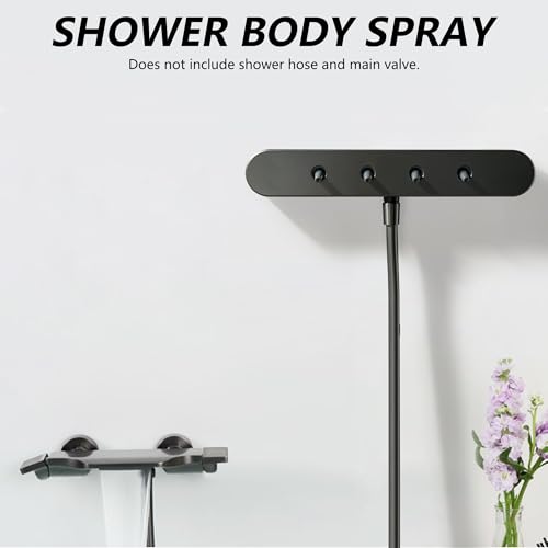LIWEIKE High Pressure Shower Jets for Bathroom Upgrade Shower Body Sprayer Jets with 360° Rotable Sprayer Nozzles - Thumbnail 2