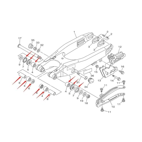 Roulement direction moto pour réparer le jeu de guidon