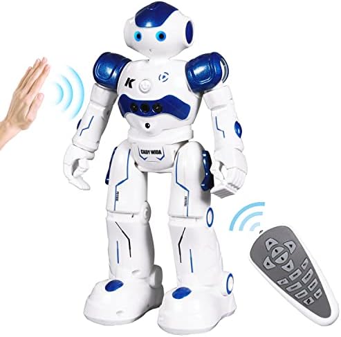 SGILE RC Robot Toy, Gesture Sensing Remote Control Robot for Kids Age 3 4 5 6 7 8 12 Year Old Boys Girls Birthday Gift Present, Blue