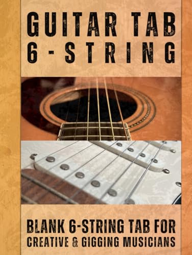 Tablature guitare 6 cordes : carnet de notes vierges pour musiciens - 2
