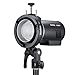 Godox S3 Speedlite Bracket with Bowens Mount for Godox V1pro V100 AD200Pro II etc Round Head Flash Series and AD300 V860III TT350 Series Speedlite,Direction-Adjustable Handle