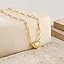 heart paperclip chain gold