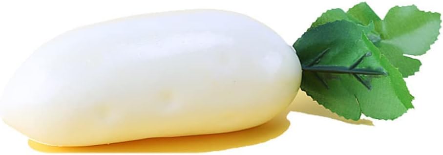 Artificial Radish Fake Vegetables Simulation Model Lifelike Vegetable for Photography Props Home Kitchen Storefront Decor, 1 Pcs