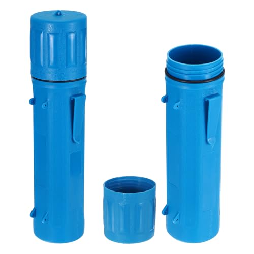 sourcing map 2pcs Welding Rod Storage Tube, 14 Inch Tungsten Electrode Holder Container Airproof Waterproof 4.5kg Capacity, Light Blue