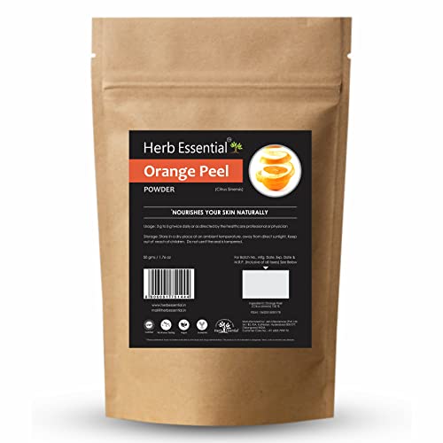 Image of Herb Essential Orange Peel Powder, orange, 50 g (Pack of 2)